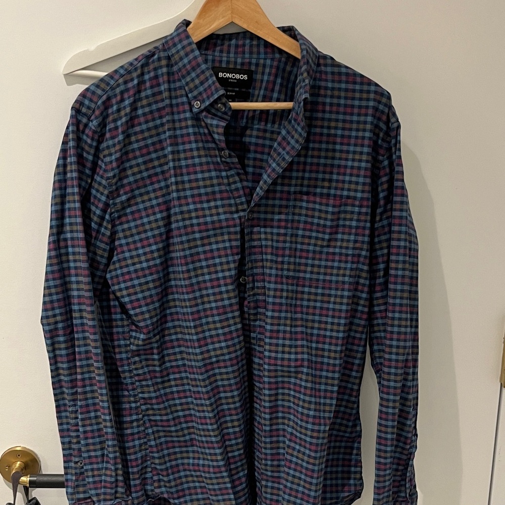 Bonobos Men's Multicolor Checkered Shirt